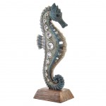 Statuette Cheval de mer en résine patinée 30 cm Statuette Cheval de mer en résine patinée 30 cm