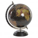 Décoration Globe Terrestre Noir 29 cm