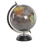 Décoration Globe Terrestre gris 29 cm