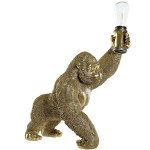 Lampe  poser gorille dor 48 cm