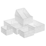 Set de 7 Panières déco - Blanc Set de 7 Panières déco - Blanc