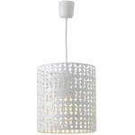 Petit Lustre de Mtal blanc