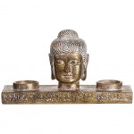 Porte Bougie Bouddha avec dorures patinées Porte Bougie Bouddha avec dorures patinées