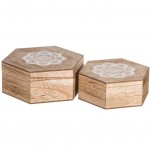 Set de 2 Boîtes bois Set de 2 Boîtes bois