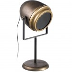 Lampe de bureau rétro en métal patiné Lampe de bureau rétro en métal patiné