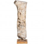 Statue masque Dco en bois 105 cm