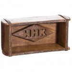 Boîte en bois patinée WHK 31 cm Boîte en bois patinée WHK 31 cm