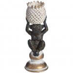 Porte Bougie Singe Ananas en résine Porte Bougie Singe Ananas en résine