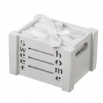 4 serviettes d'invit Sweet Home en coffret cadeau