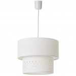 Lustre en coton blanc