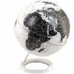 Décoration Globe Terrestre Noir et Blanc Décoration Globe Terrestre Noir et Blanc