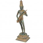 Statuette Shiva en polyrsine de couleur bronze vieilli
