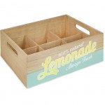 Range bouteille en bois brut