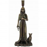 Statuette Reine gyptienne Nfertiti en rsine aspect bronze