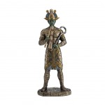 Statuette dieu gyptien osiris en rsine aspect bronze