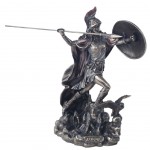Statuette Athna en rsine aspect bronze
