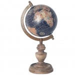 Décoration mini Globe Terrestre pied en bois