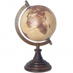 Décoration petit Globe Terrestre pied en bois