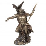 Statue en polyrsine Zeus de couleur bronze