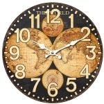 Horloge mappemonde 34 cm