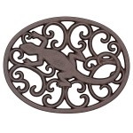Dessous de plat salamandre fer forg� aspect fonte 24,5 cm