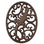 Dessous de plat salamandre fer forg� aspect fonte 24,5 cm