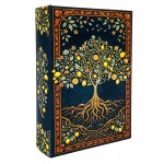 Bo�te de rangement livre d�cor citronnier vintage 26 cm