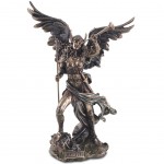 Statuette Gabriel de couleur bronze en polyrsine