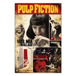 Poster Pulp Fiction Mia Wallace cin�ma vintage 61 x 91 cm