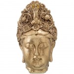 Grande Statue en rsine tte Bouddha 67 cm