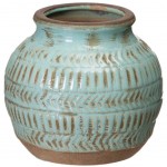 Vase patin bleu