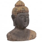 Statue Buste de Bouddha antique 45 cm