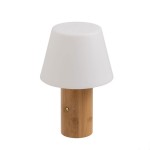 Lampe LED en bambou naturel - 3 tons de lumire