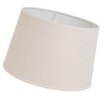Abat-jour tambour beige hauteur 18,5 cm
