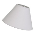 Abat-jour conique gris clair 22 cm E14 et E27