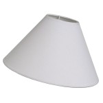 Abat-jour conique gris 30 cm compatible E14 et E27