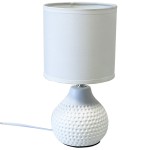 Lampe en cramique 25 cm - blanc