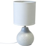 Lampe en cramique 25 cm - gris clair