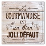 La Gourmandise - Dessous de plat carré en verre trempé La Gourmandise - Dessous de plat carré en verre trempé