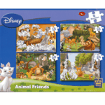 Coffret 4 puzzles Disney Animal friends