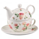Roses - Théière Tea for One en porcelaine fine