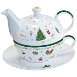 Noël Blanc - Théière Tea for One en porcelaine fine Noël Blanc - Théière Tea for One en porcelaine fine
