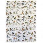 Torchon en coton - Rencontre des oiseaux  50 x 70 cm
