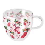 Tasse  th en verre double paroi Nol  200 ml