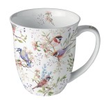 Mug oiseaux du jardin en porcelaine fine 400 ml