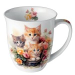Mug chatons en porcelaine fine 400 ml