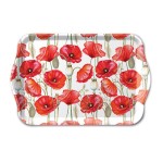 Mini plateau coquelicots rouges 20,5 x 13,5 cm Mini plateau coquelicots rouges 20,5 x 13,5 cm