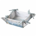 Corbeille � pain coton bord de mer 20 x 20 x 7 cm