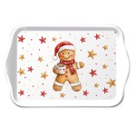 Mini plateau en m�lamine bonhomme pain d'�pices