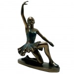 Statuette Danseuse de collection aspect bronze 21 cm